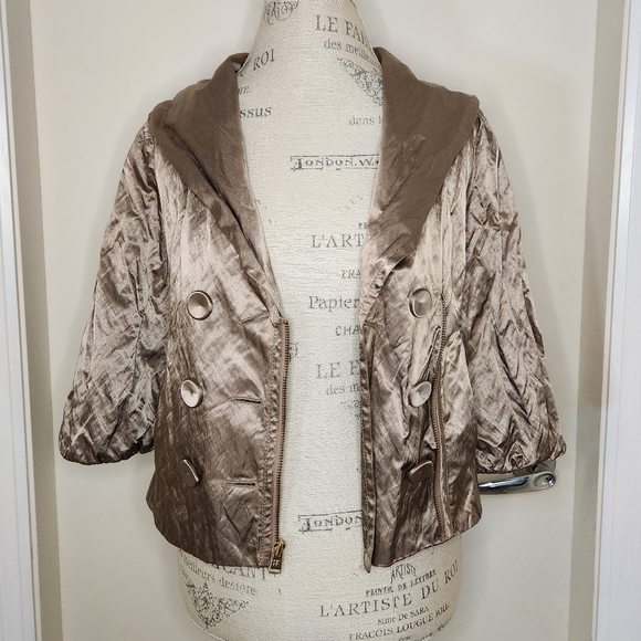 BCBG shiny crop Spring jacket - Picture 5 of 12